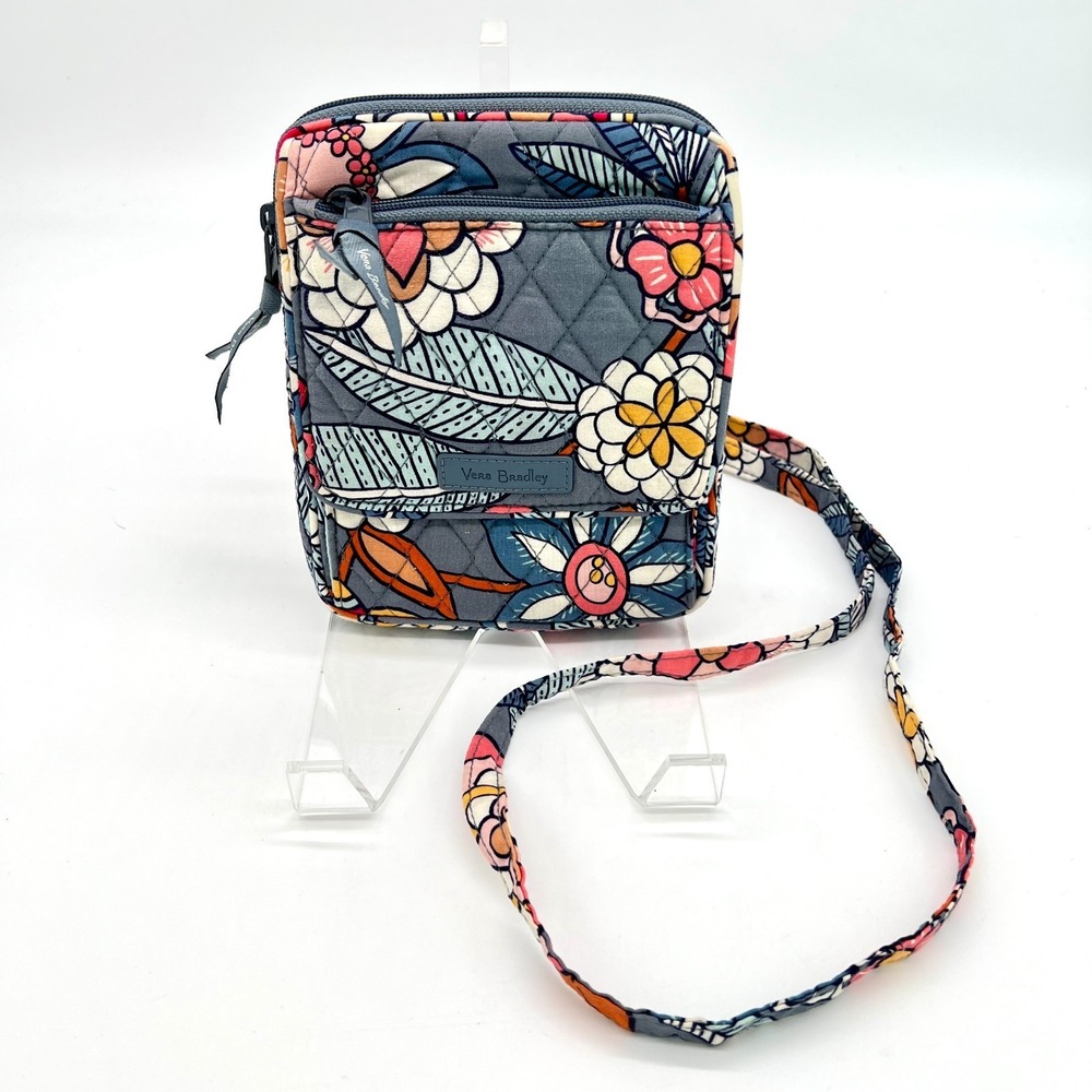 NWT Vera Bradley "Tropical Evening" Mini Hipster Crossbody Bag Quilted $49 MSRP - Picture 3 of 11